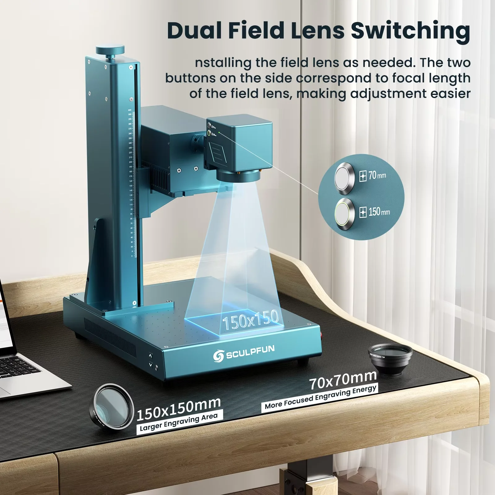 Industrial Laser Engraving Machine For Metal - Graveur laser UV SCULPFUN V5 de