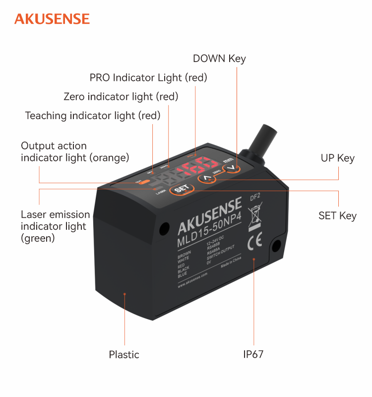 Capteur de déplacement laser à - Industrial Laser Displacement Sensor avis et prix