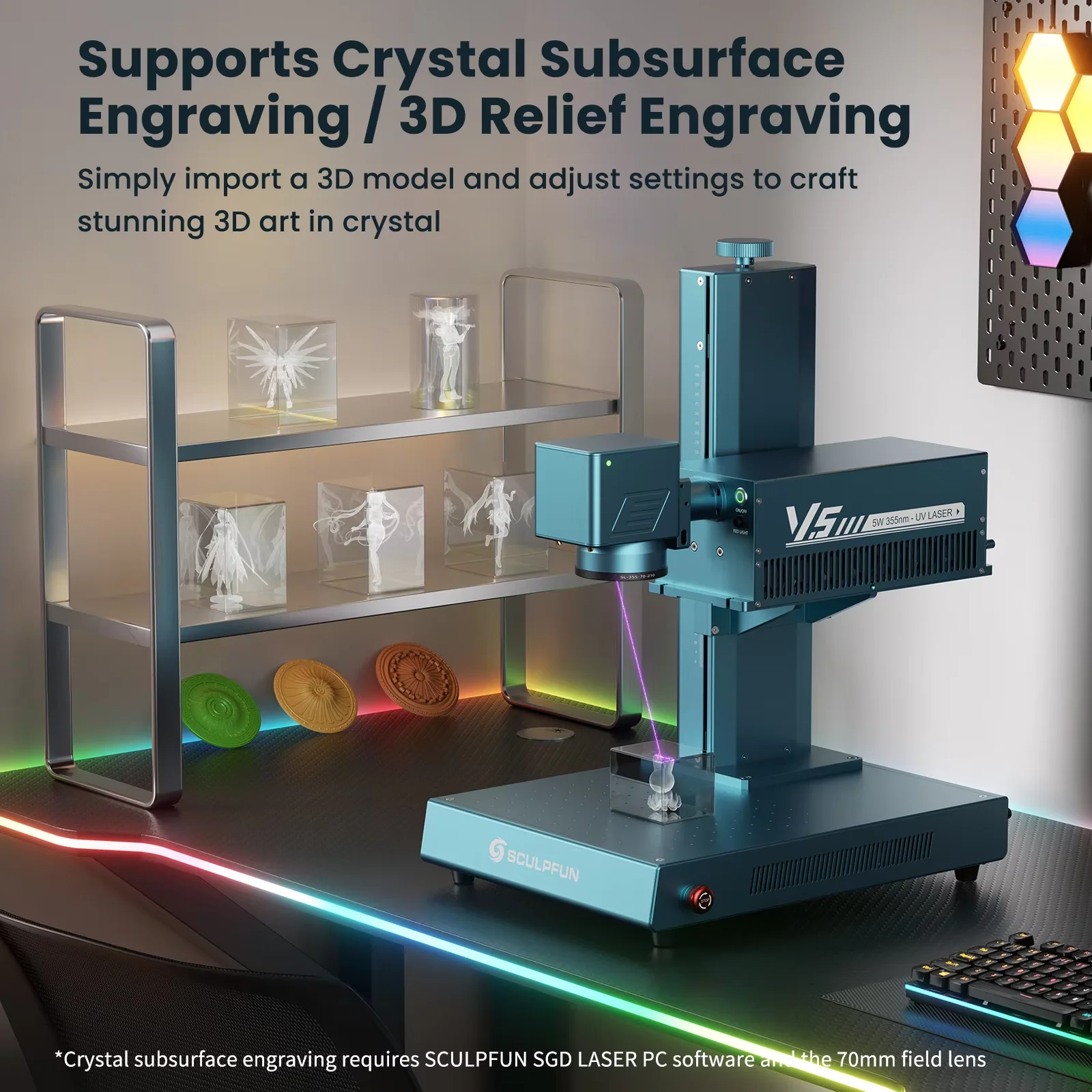Graveur laser UV SCULPFUN V5 d - Industrial Laser Engraving Machine For Metal avis et prix
