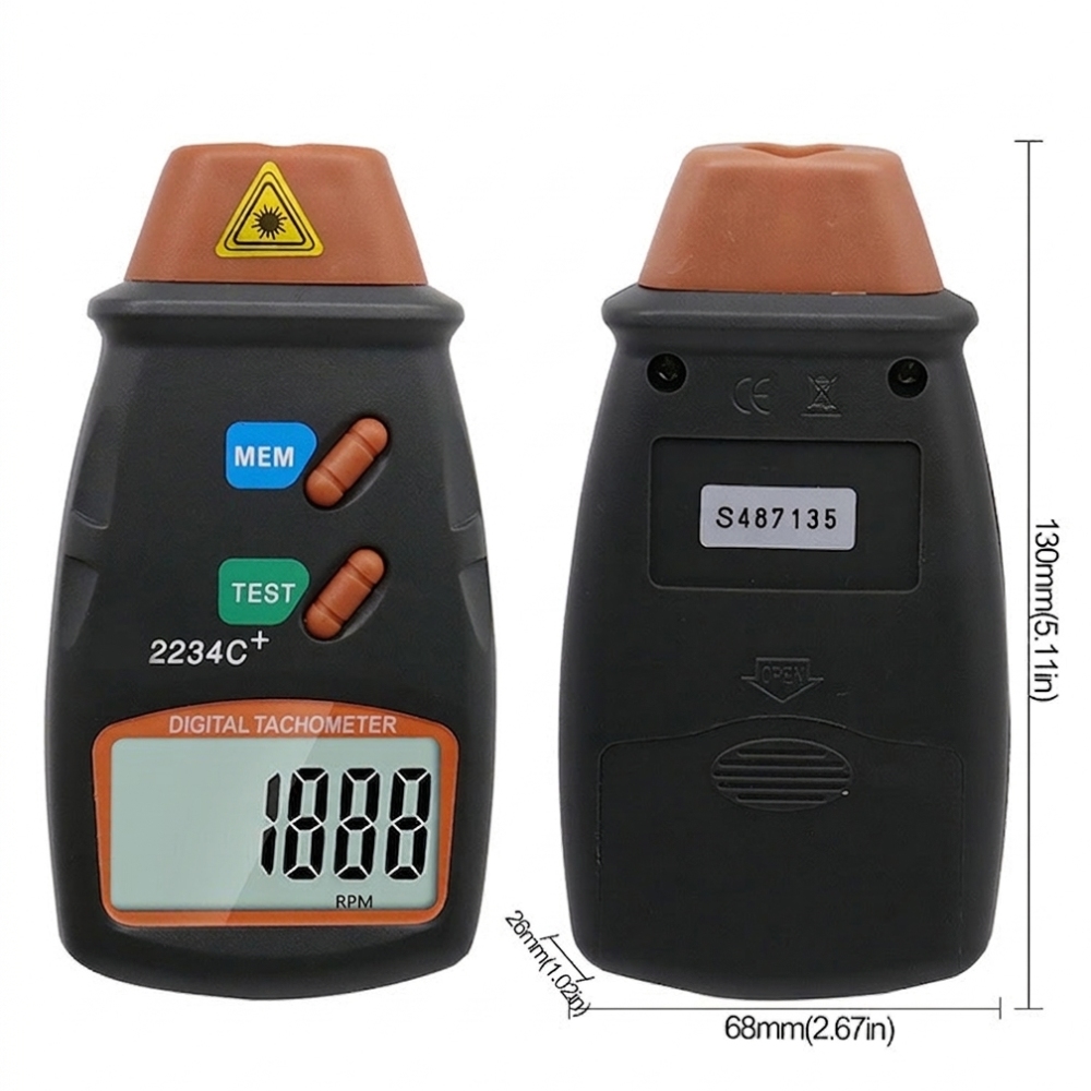 Tachymètre laser numérique por - Industrial Laser Tachometer avis et prix