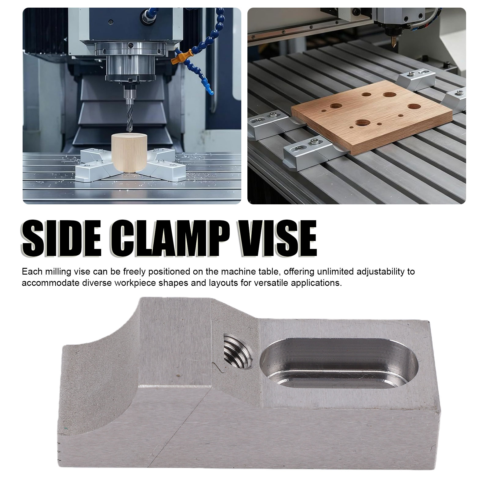 2 étaux latéraux S136H en acie - Cnc Milling Machine avis et prix